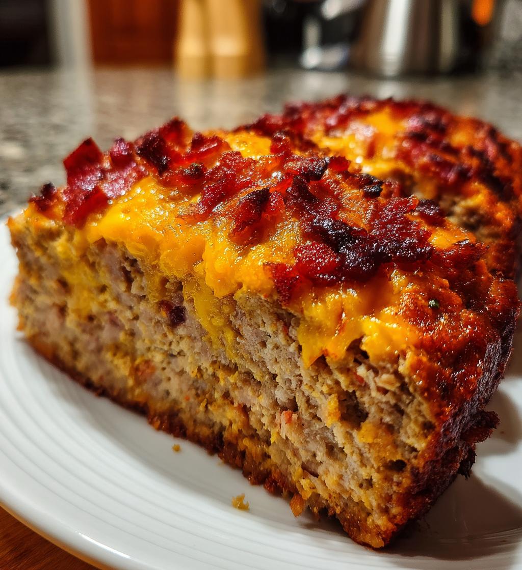 bacon cheeseburger kottfarslimpa - detail 1