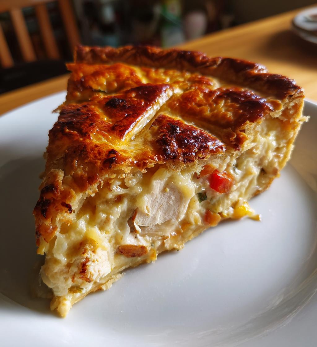 enkel kycklingpaj med pajdeg recept - detail 1