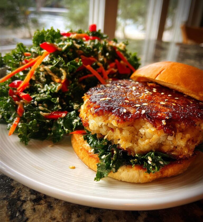 fiskburgare med asiatisk kalsallad recept