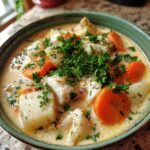 fisksoppa med gradde och rotfrukter