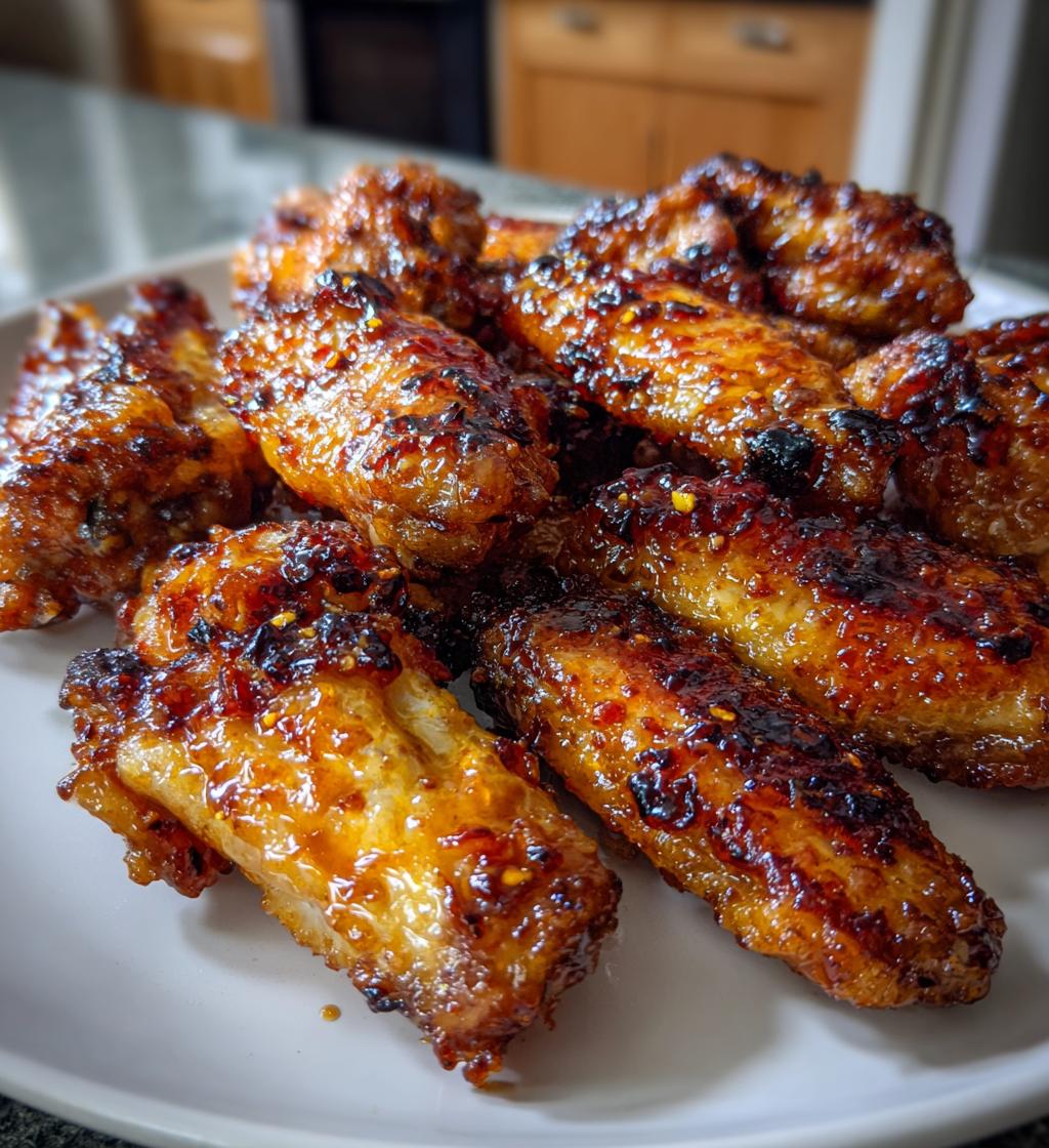 kryddig honungsglaserad kycklingvingar recept