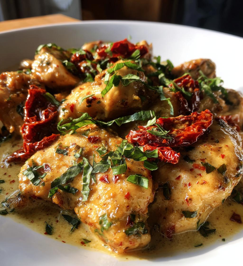 kycklinglar med soltorkade tomater recept - detail 1