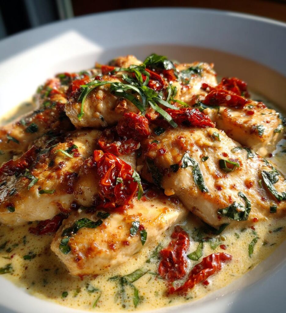 kycklinglar med soltorkade tomater recept