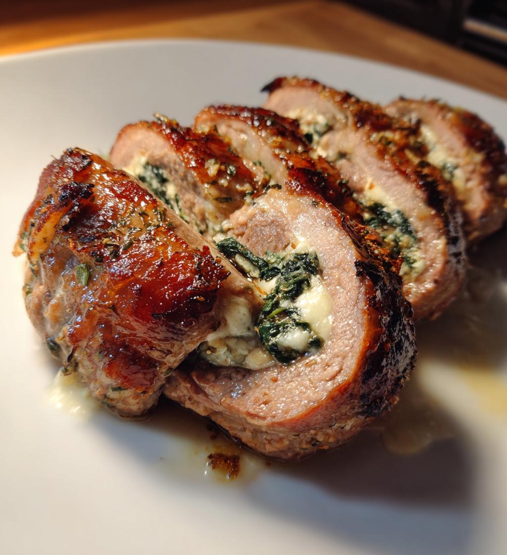 notkottsrullar fyllda med ost och spenat recept - detail 1